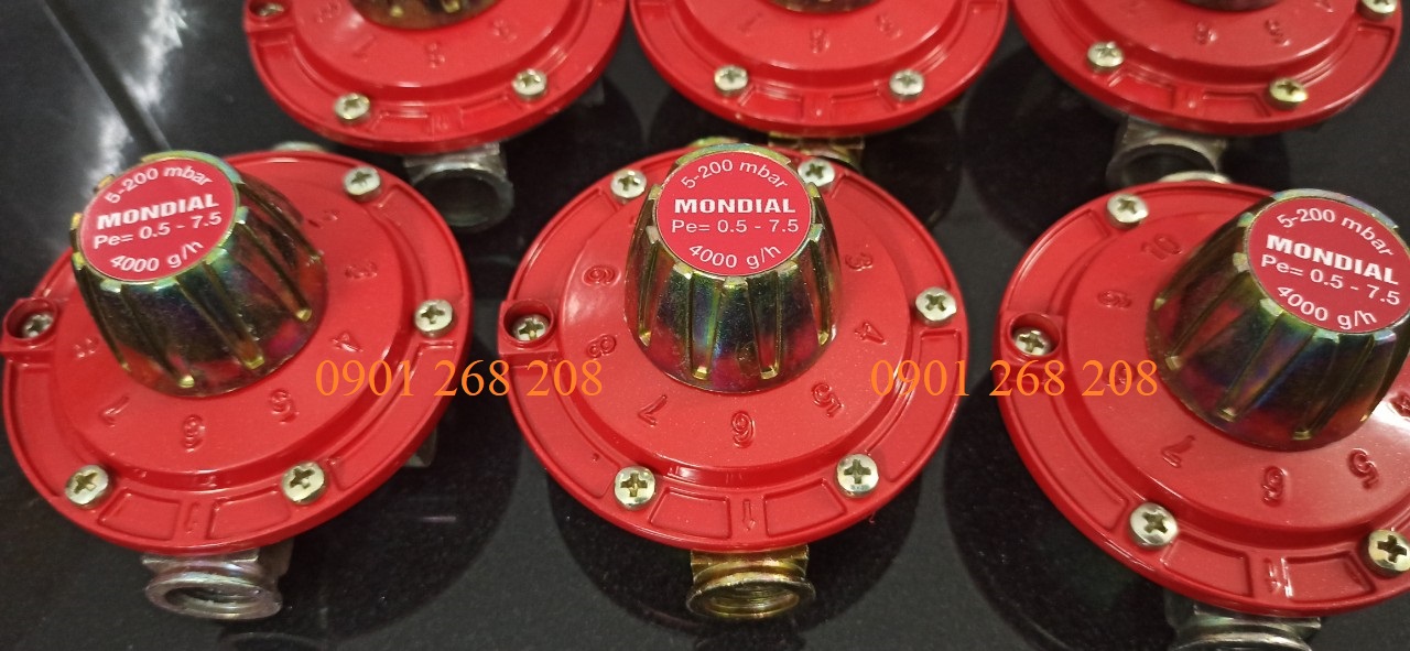VAN ĐIỀU ÁP CẤP HAI MONDIAL 4KG/H 5-200mbar